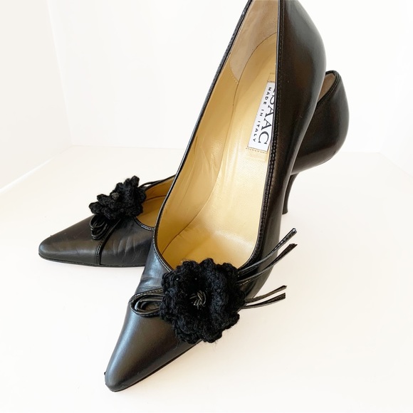 (4 for $20) ISAAC MIZRAHI Black Pumps Sz 8 - Picture 3 of 10